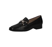 CAPRICE Mocassins Femme en Cuir à Talon Bloc, Noir (Black Nappa), 38 EU