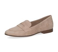 CAPRICE Mocassins Femme en Cuir, Beige (Beige Suede), 39 EU