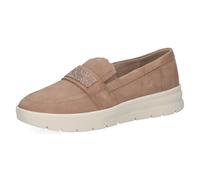 CAPRICE Mocassins Femme en Cuir, Beige (Sand Suede), 42 EU
