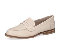 CAPRICE Mocassins Femme en Cuir, Blanc (OFFWHITE Nappa), 36 EU