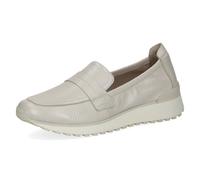 CAPRICE Mocassins Femme en Cuir, Blanc (Pearl Perl DEE), 42 EU