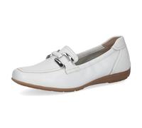 CAPRICE Mocassins Femme en Cuir, Blanc (White Deer), 40 EU