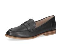 CAPRICE Mocassins Femme en Cuir, Bleu (Ocean Nappa), 37 EU