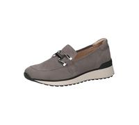 Caprice Mocassins Femme en Cuir Confort, Gris (Stone Suede), 41 EU