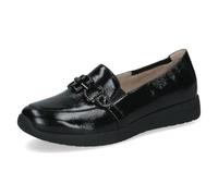 CAPRICE Mocassins Femme en Cuir Confort, Noir (Black Naplak), 40 EU