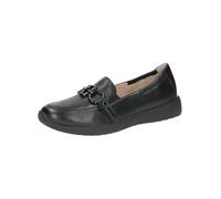 CAPRICE Mocassins Femme en Cuir Confort, Noir (Black Nappa), 41 EU