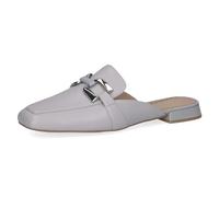 CAPRICE Mocassins femme plats en cuir élégants, Gris (Lt.Blue Perl), 40 EU