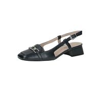 CAPRICE Mocassins Slingback Femme en Cuir Petit Talon, Bleu (Ocean Nappa), 41 EU