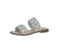 CAPRICE Mule argent / blanc, Taille 38