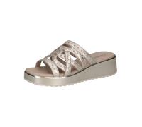 CAPRICE Mule crème / champagne / or, Taille 42