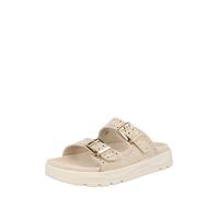 Caprice Sandale Femme en Cuir, Beige (Beige Suede), 37 EU