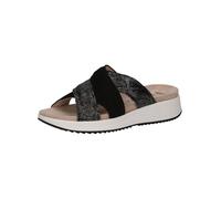 CAPRICE Mule noir / argent, Taille 36