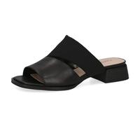 CAPRICE Mules femme à talon bloc avec assise plantaire, Noir (Black Comb), 38 EU