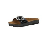 CAPRICE Mules Femme en Cuir à Boucle, Noir (Black Patent), 41 EU