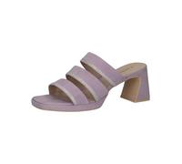 CAPRICE Mules Femme en Cuir à Talon, Lilas (Lavender Suede), 39 EU