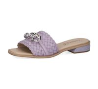 CAPRICE Mules Femme en Cuir avec Semelle Anatomique, Lilas (Lavender Nappa), 41 EU