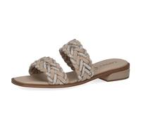 CAPRICE Mules Femme pailletées élégantes, Marron (Taupe Suede), 39 EU