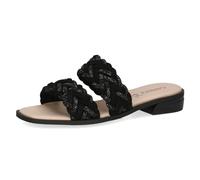 CAPRICE Mules Femme pailletées élégantes, Noir (Black Suede), 41 EU