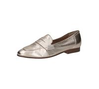 CAPRICE Pantoufles élégantes en Cuir pour Femme, Lt Gold Metal, 39 EU
