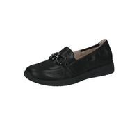 Caprice Pantoufles en Cuir pour Femme - Noir métallisé - 37