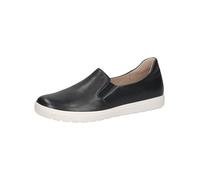CAPRICE Pantoufles Plates en Cuir pour Femme, Ocean Softnap, 37.5 EU