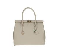 CAPRICE Sac à main en cuir pour femme de taille moyenne, Beige Nappa