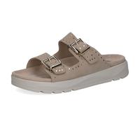 Caprice Sandale Femme en Cuir, Beige (Beige Suede), 40 EU