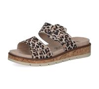 CAPRICE sandale femme en cuir, Beige (LEO), 38 EU