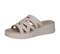 Caprice Sandale Femme en Cuir, Blanc (OFFWHITE Nappa), 41 EU