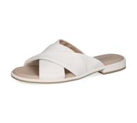 Caprice Sandale Femme en Cuir, Blanc (White Nappa), 37 EU