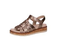 CAPRICE Femme Damen 9-28715-44 Sandale, Taupe Metallic, 39 EU