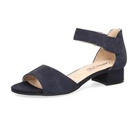 CAPRICE Sandales à Talon Femme en Cuir avec Brides, Bleu (Ocean Suede), 37,5 EU