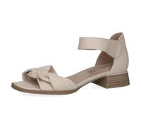 CAPRICE Sandales à Talon Femme en Cuir avec Brides, Crème (Offwhite Nappa), 38 EU