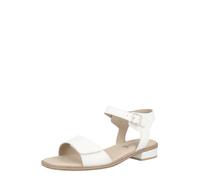 CAPRICE sandale femme à talon en cuir, Blanc (WHITE NAPPA), 41 EU
