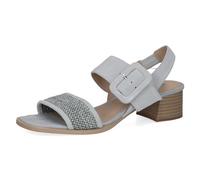 CAPRICE Sandales femme à talon avec boucle avec brides, Bleu (Lt.Blue Comb), 38 EU