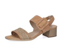 CAPRICE Sandales femme à talon avec boucle avec brides, Marron (Bark Comb), 39 EU