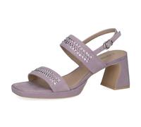 CAPRICE Sandales femme à talons en cuir Élégantes, Lilas (Lavender Suede), 39 EU