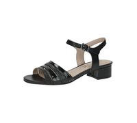 CAPRICE Sandales femme à talons en cuir Festives, Noir (Black Comb), 40 EU