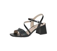 CAPRICE Sandales femme à talons en cuir Festives, Noir (Black Nappa), 40 EU