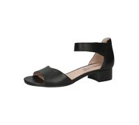 CAPRICE Sandales à Talon Femme en Cuir avec Brides, Noir (Black Nappa), 40,5 EU