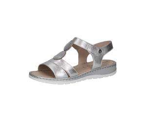 CAPRICE Sandales Plates Femme en Cuir avec Fermeture à Scratch