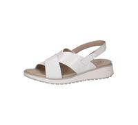 CAPRICE Femme 9-28703-42 Sandale Plate, White Naplak, 41 EU