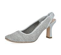 CAPRICE Slingbacks Femme Élégantes sans Fermeture, Bleu (Blue Comb), 39 EU