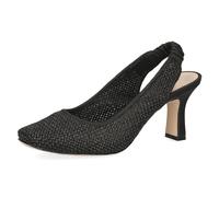 CAPRICE Slingbacks Femme Élégantes sans Fermeture, Noir (Black Comb), 36 EU