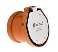 Capricorn Clapet de tuyau, clapet anti-retour avec clapet en acier inoxydable, pour tuyaux HT/KG Ø DN 150/160-150 mm - Orange
