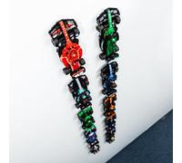 Capricorn Goods Lot de 12 supports muraux compatibles avec les voitures Lego F1 Speed Champions - Crochets pour affichages de voiture - Compatible avec tous les ensembles Speed Champions