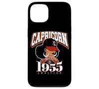Capricorne 1955 Afro Queen Zodiac Cadeaux d'anniversaire Coque pour iPhone 13