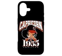 Capricorne 1955 Afro Queen Zodiac Cadeaux d'anniversaire Coque pour iPhone 17
