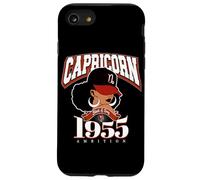 Capricorne 1955 Afro Queen Zodiac Cadeaux d'anniversaire Coque pour iPhone SE (2020) / 7/8
