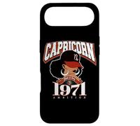 Capricorne 1971 Astro Year Melanated Queen Afro Goddess Coque pour iPhone Air